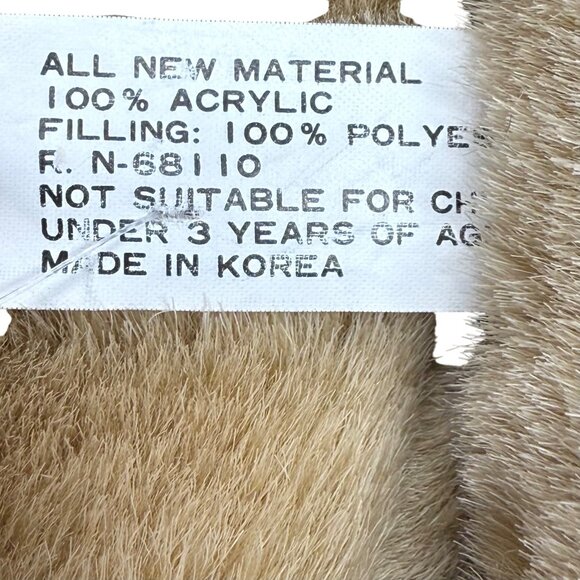 Vintage Reindeer Plush Red Dress Lace Long Face Antlers 23" Tall - Picture 11 of 11